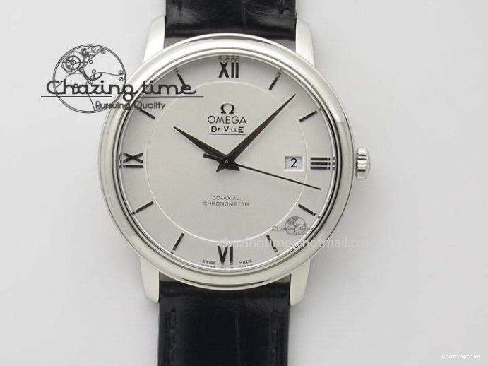 0329 Original De Ville Prestige Small Second TWF 1:1 Best Edition Gray Dial on Black Leather Strap MIYOTA 8036